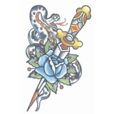 Tattoo FX Vintage slang & dolk