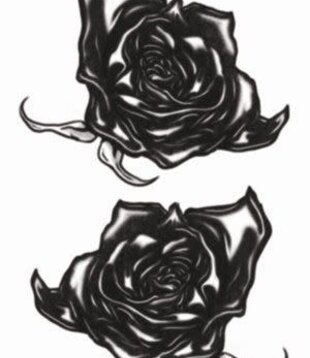 Tattoos Gothic / Zwarte rozen