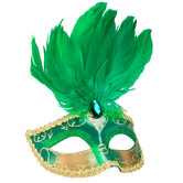 masker Venice met pluimen