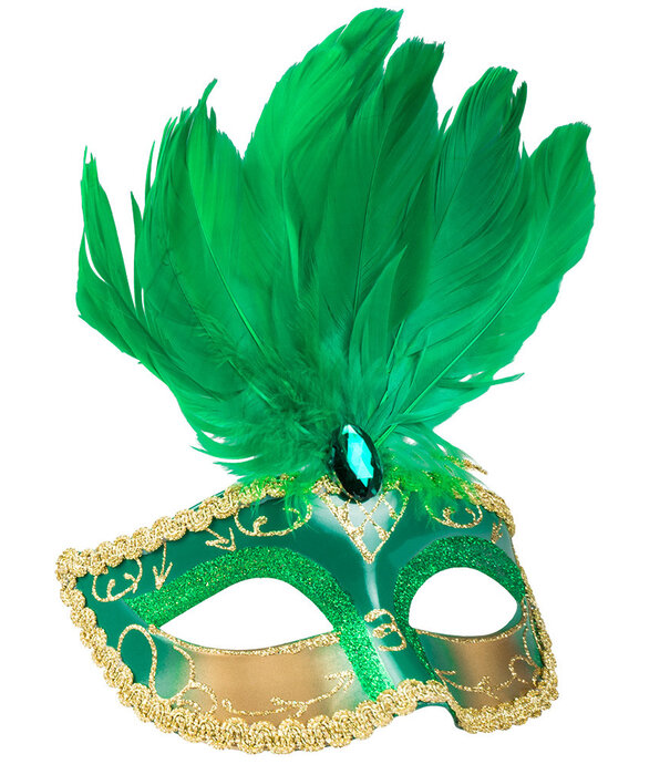 Masque vénitien à plumes