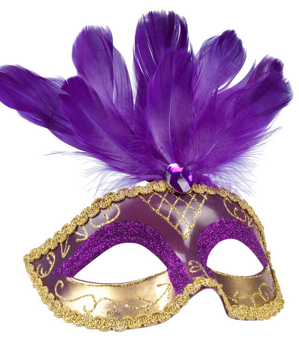 Masque vénitien à plumes