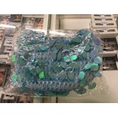 sac à main bleu à sequins