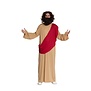 Jezus: Tuniek met ingenaaide Sjaal/Pruik/Baard (onesize)