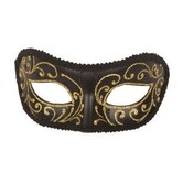 oogmasker zwart/goud