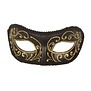 oogmasker zwart/goud