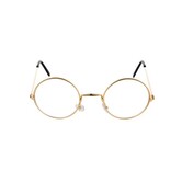Lunettes Père Noël/grand-mère/grand-père à monture dorée