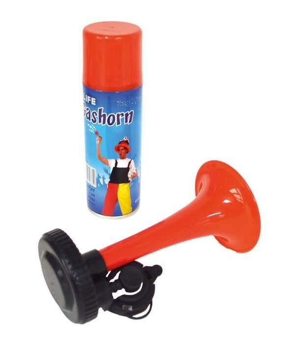 football horn with gas