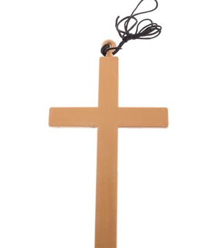 plastic cross necklace