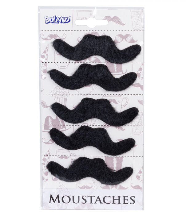 ensemble de 5 moustaches mexicaines