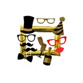 Nouvel ensemble de 12 accessoires photo avec cadre photo en ballon métallisé