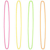 colliers colorés 4 pièces