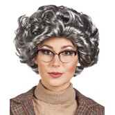 pruik Elisabeth grijs