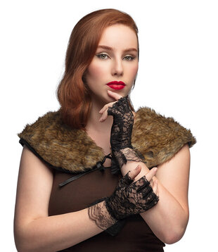 Pair of lace gloves Paris