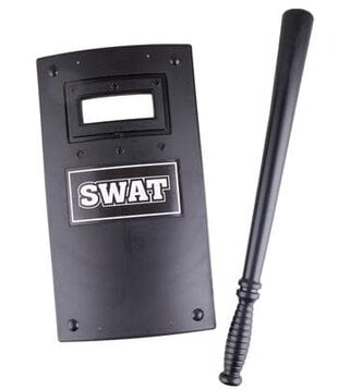 SWAT schild met wapenstok