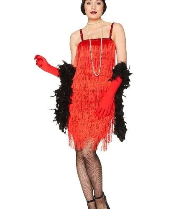 Charleston jurk met franjes /  Flapper
