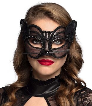Masque en dentelle Chat de luxe