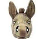 plastic donkey mask