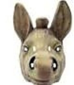 plastic donkey mask