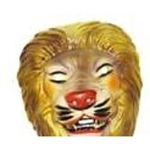 plastic lion mask