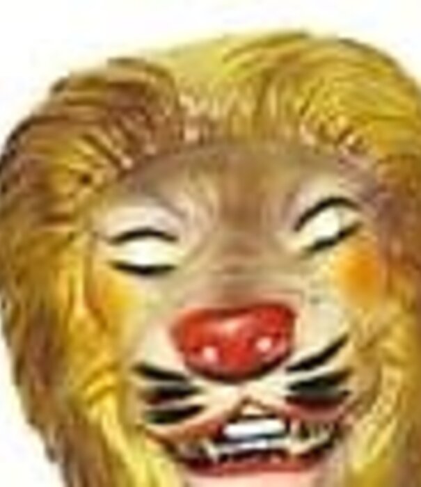 masque de lion en plastique