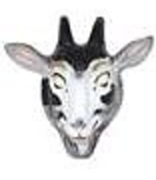 plastic mask goat