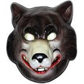 masque de loup en plastique
