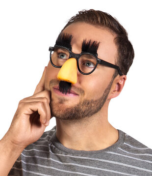 Lunettes de fête burlesque / Lunettes avec nez et moustache