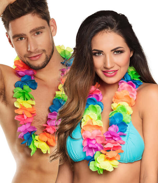 Hawaïkrans Ohana de luxe veelkleurig