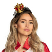 Diadeem Koningin zwart