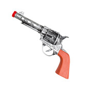 Cowboy pistol Walker plastic (20 cm)