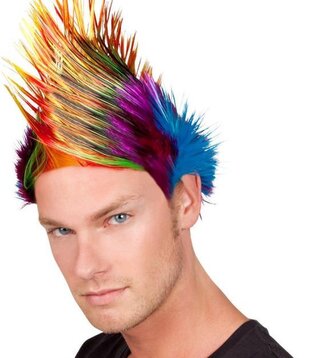 wig with a mohawk / punk / punker