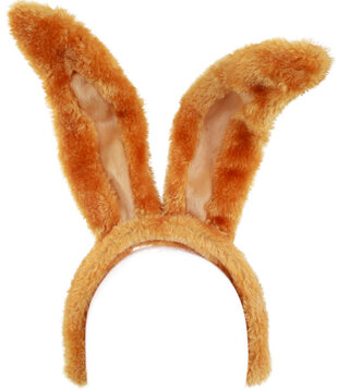 serre-tête oreilles de lapin marron