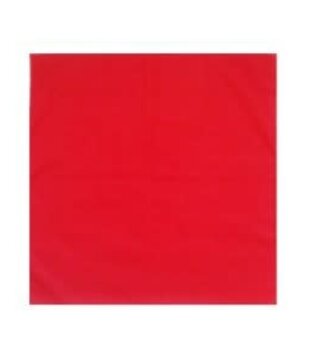 red plain handkerchief