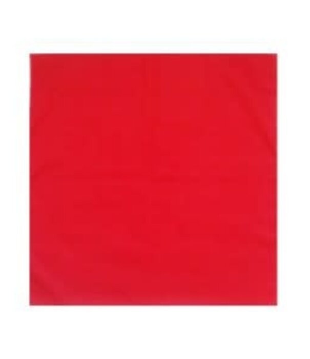 red plain handkerchief