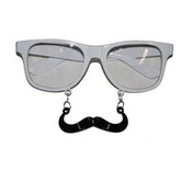 glasses with mustache