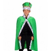 koningsmantel groen one size