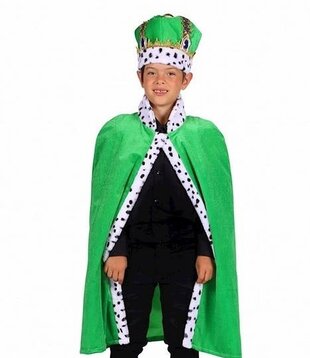 koningsmantel groen one size