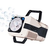 Soap bubble machine with light
