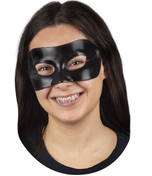 half mask - Superhero black eye mask