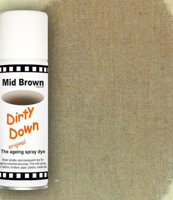 Dirty Down ; spray soluble dans l'eau pour salir les vêtements