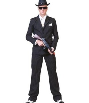 Costume de gangster à rayures