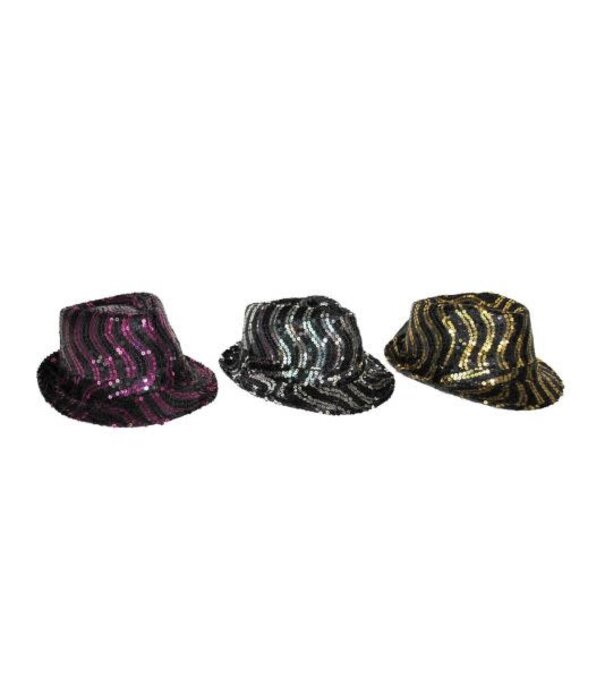 Funny Fashion glitter borsalino
