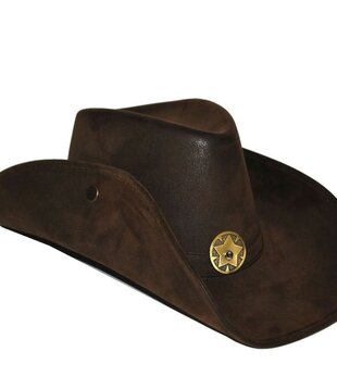 cowboyhoed lederlook