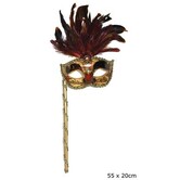 Venetian mask on a stick