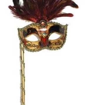 venetiaans masker op stokje