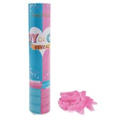 confetti kanon 20 cm baby meisje gender reveal