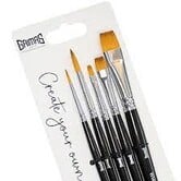 Brush set round/flat (round 2/6, flat 4/8/14)