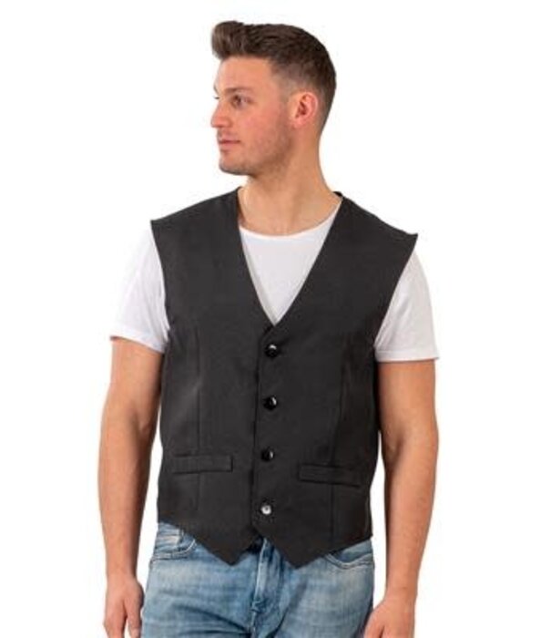 black waistcoat