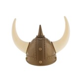 Viking helm met horens goud