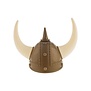Viking helm met horens goud